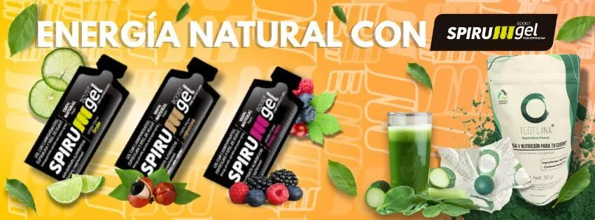 SPIRUgel en distintos sabores junto a producto Teotlina